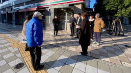 朝の清掃活動
